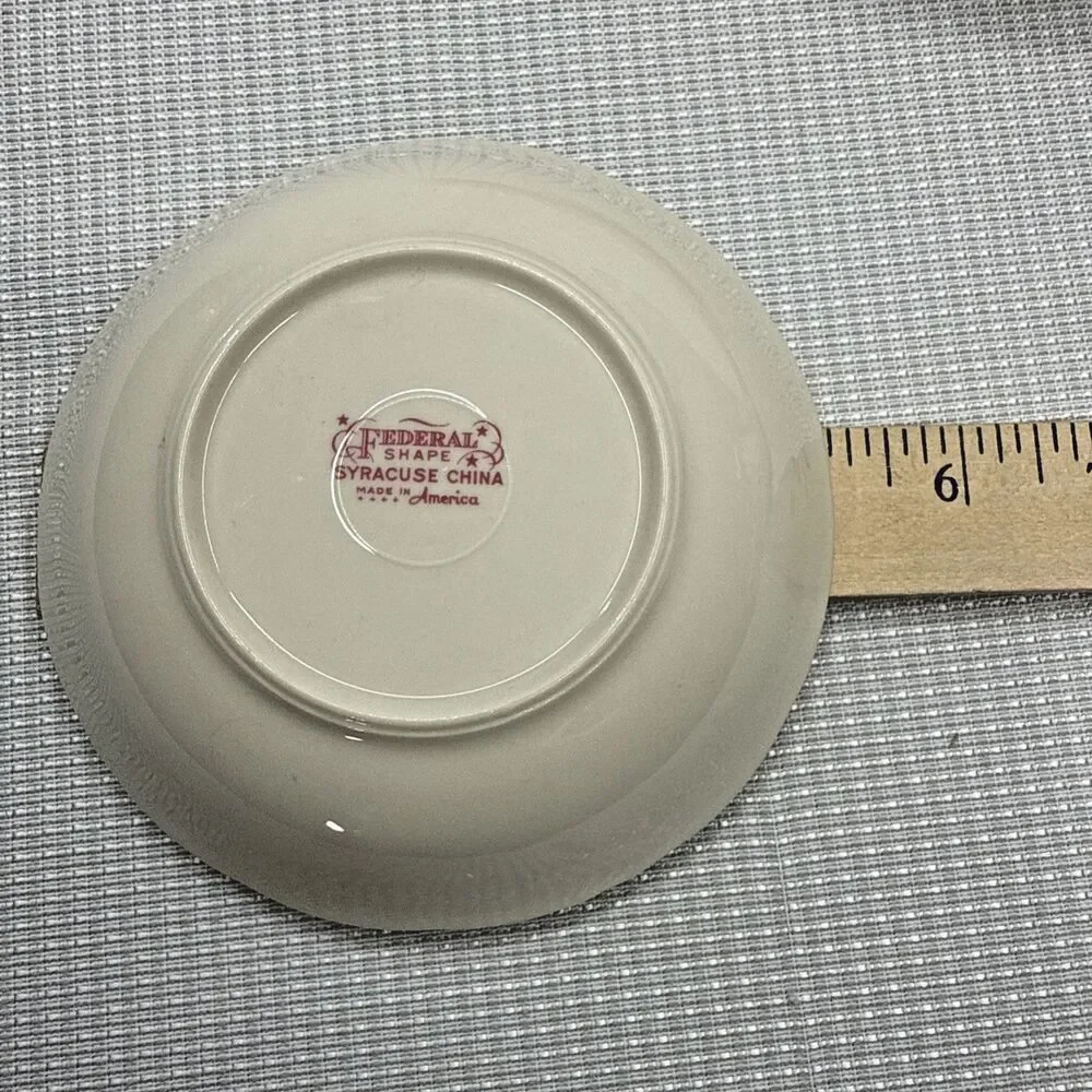 Vintage 7 Piece Federal Shape Syracuse Carvel China 5